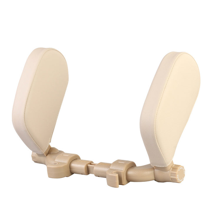 Car headrest pillow Sleep Adjustable Side Car Soft Travel Seat Headrest Auto Leather Support Neck Pillow Cushion car accessories - ZEYTONCART