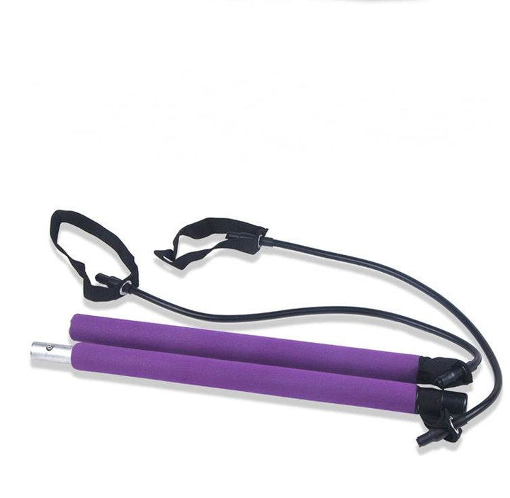 Yoga Crossfit Resistance Bands Exerciser Pull Rope Portable Gym Workout Pilates Bar Trainer Elastic Bands - ZEYTONCART