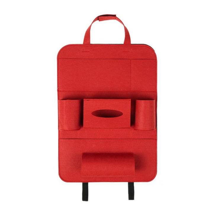 Auto Car Backseat Organizer Car-Styling Holder Multi-Pocket Seat Wool Felt Storage Multifunction Vehicle Accessories Bag - ZEYTONCART