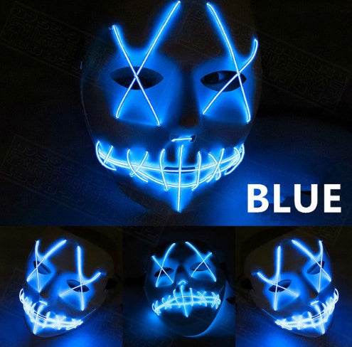 Halloween Led Glowing Full Face Mask - ZEYTONCART