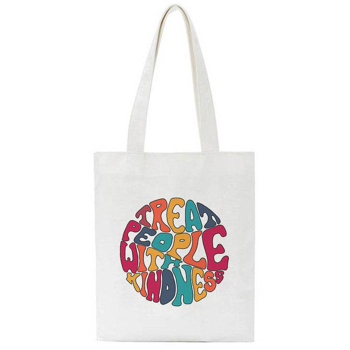 Treat People With Kindness Canvas Bag - ZEYTONCART