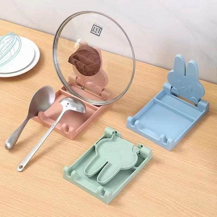 Kitchen Shelves Folding Pot Lid Rack Spatula Rack Integrated Shelves - ZEYTONCART