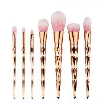 7 makeup brushes, makeup tools, diamond makeup brush foundation brush - ZEYTONCART