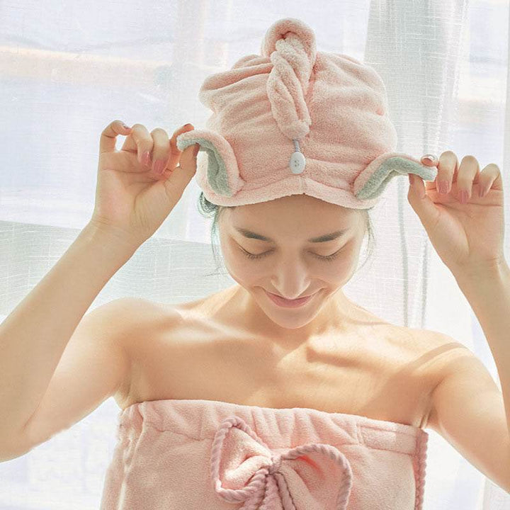 Hair Towel Absorbent Towel Shower Cap Hair Dryer Caps - ZEYTONCART