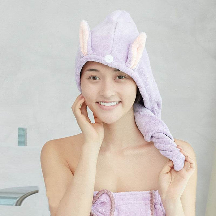 Hair Towel Absorbent Towel Shower Cap Hair Dryer Caps - ZEYTONCART