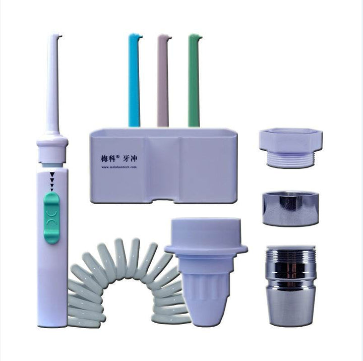 Faucet Irrigator 6 Jet Nozzles Portable Teeth Irrigators Water Jet Water Flosser Teeth Cleaning Tool - ZEYTONCART