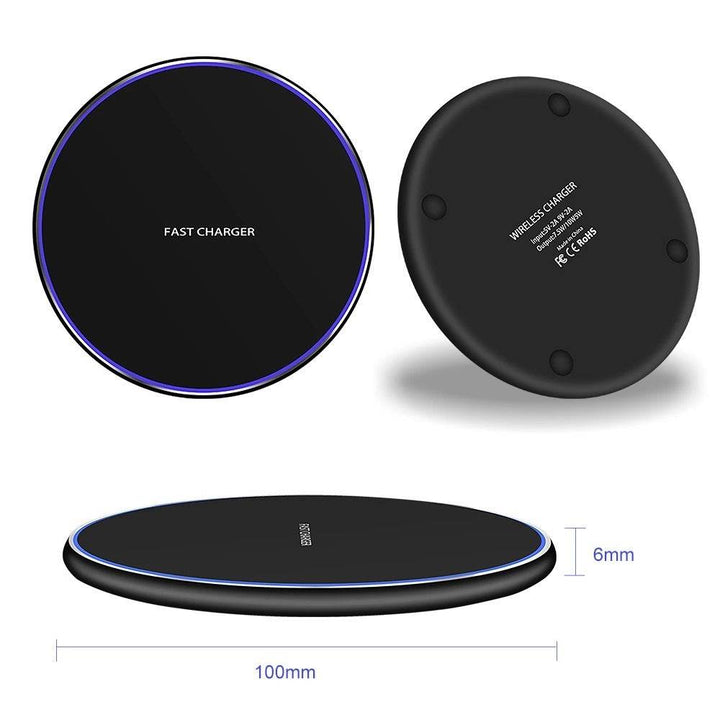 Compatible with Apple, VIKEFON 15W Qi Wireless Charger For iPhone 12 11 Pro Xs Max Mini X Xr 8 Induction Fast Wireless Charging Pad For Samsung Xiaomi - ZEYTONCART