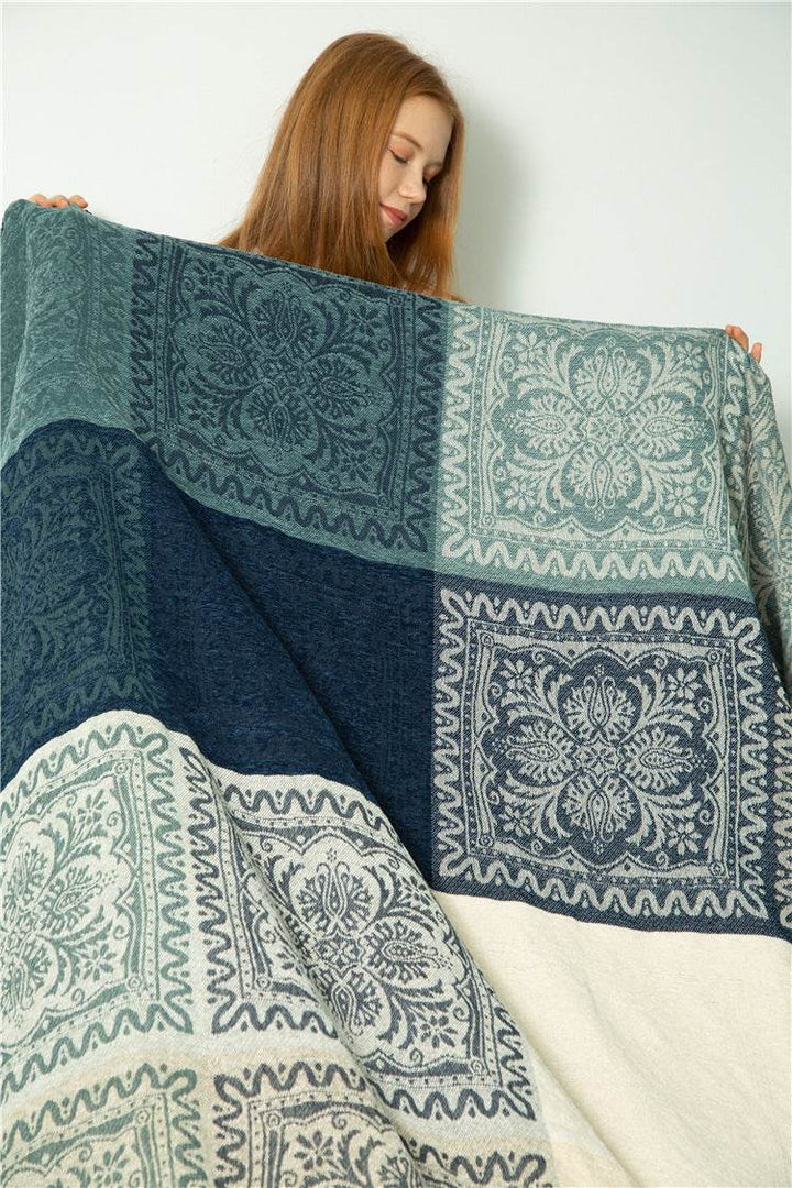 Blanket Sofa Blanket Fleece Blanket Plush Leisure Blanket Literary Cover Blanket - ZEYTONCART