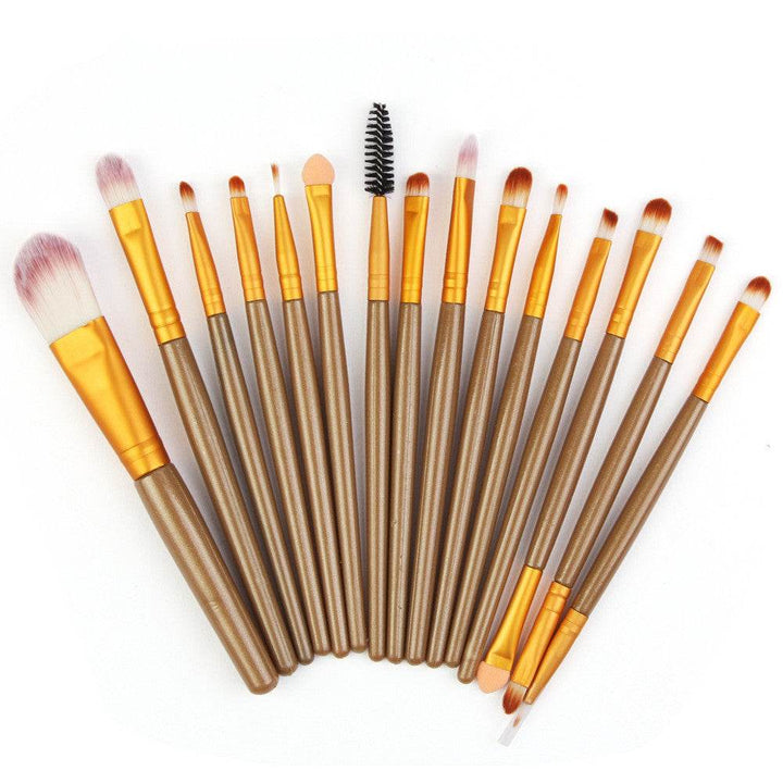 Set Of 15 Makeup Brushes - ZEYTONCART