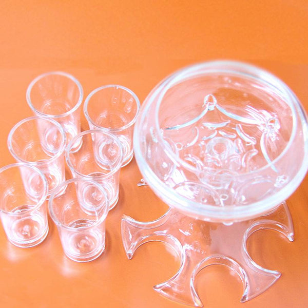 Automatic Diversion Of Six Transparent Wine Dispensers - ZEYTONCART