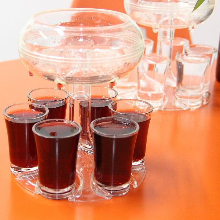 Automatic Diversion Of Six Transparent Wine Dispensers - ZEYTONCART