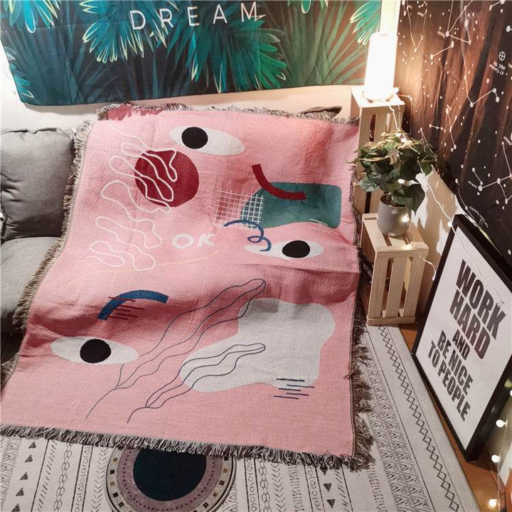 Leisure Blanket Line Blanket Creative Personality Art Blanket Cover Blanket Sofa Blanket - ZEYTONCART