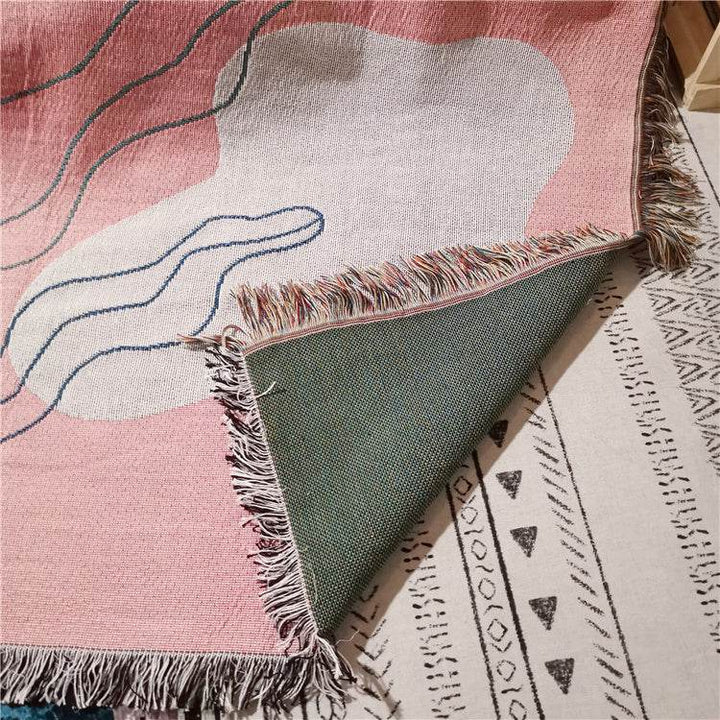 Leisure Blanket Line Blanket Creative Personality Art Blanket Cover Blanket Sofa Blanket - ZEYTONCART