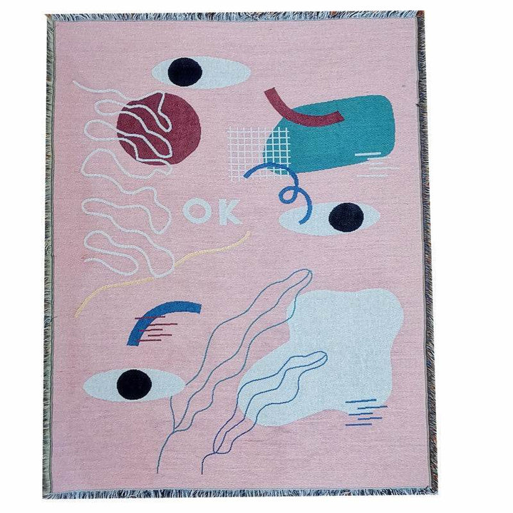 Leisure Blanket Line Blanket Creative Personality Art Blanket Cover Blanket Sofa Blanket - ZEYTONCART