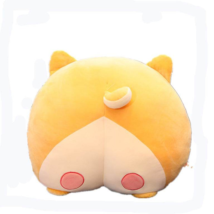 Cute corgis Dog Butt Plush Pillow Stuffed Cartoon Animals Cat Tail Pink Ass Egg Piggy Buttoms Chair Seat Cushion Gift For Kids - ZEYTONCART