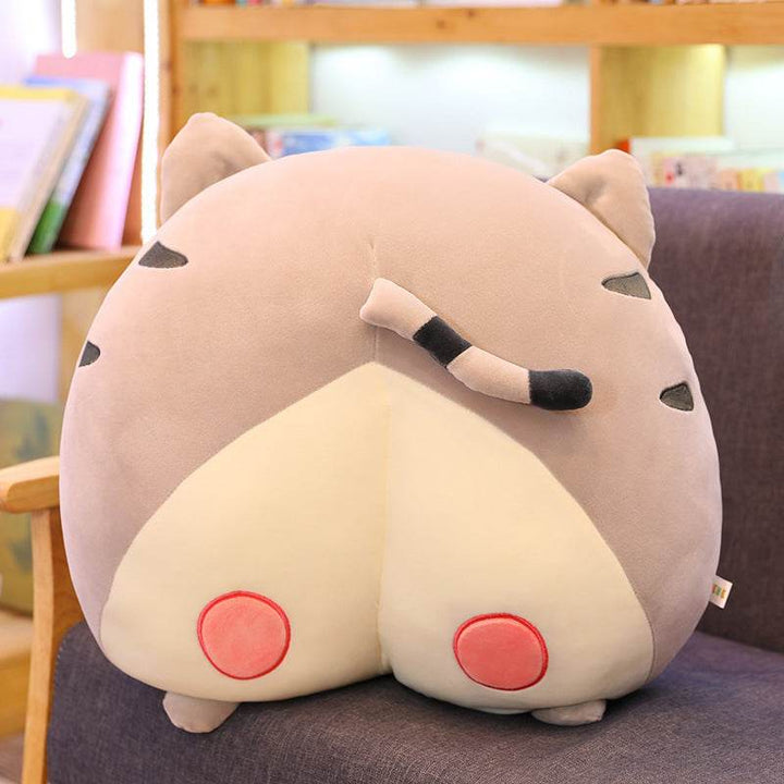 Cute corgis Dog Butt Plush Pillow Stuffed Cartoon Animals Cat Tail Pink Ass Egg Piggy Buttoms Chair Seat Cushion Gift For Kids - ZEYTONCART