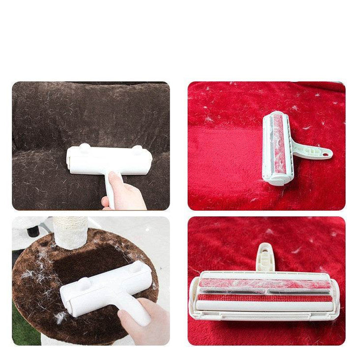 2-Way Pet Hair Remover Roller Lint Remove Brush Dog Cat Hair Clothes Carpet Cleaning Brush Fuzz Shaver - ZEYTONCART