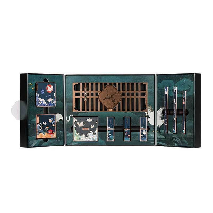 Chinoiserie Eyeshadow Carved Lipstick Set Makeup Set - ZEYTONCART