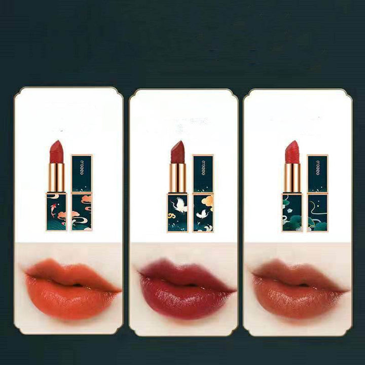 Chinoiserie Eyeshadow Carved Lipstick Set Makeup Set - ZEYTONCART