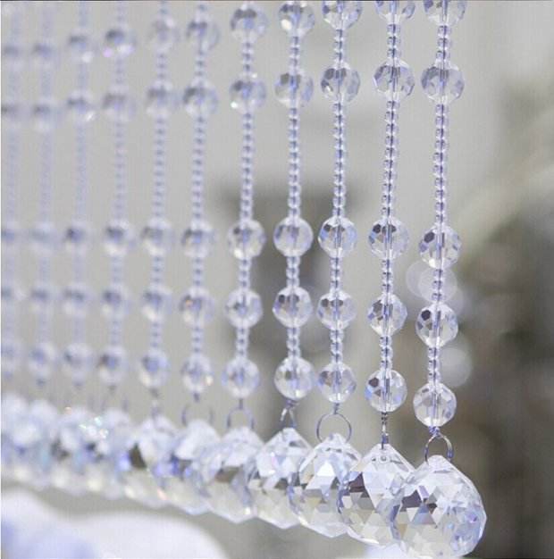 Pendant Curtain Loose Beads Crystal Ball Beads Glass Material Crystal Lamp Bead Curtain - ZEYTONCART