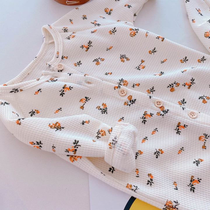 MILANCEL Summer New Baby Clothes Knitted Long Sleeves Toddle Romper Simple Casual Infant Outfit - ZEYTONCART