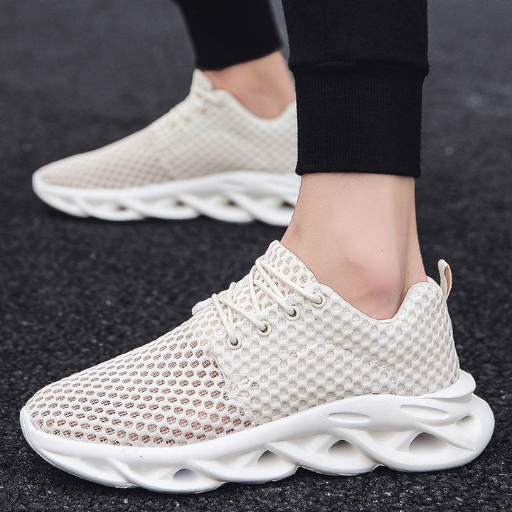 Hollow Mesh Breathable Large Size Fashion Casual Sneakers For Men - ZEYTONCART
