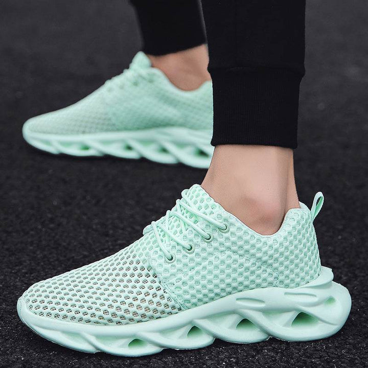 Hollow Mesh Breathable Large Size Fashion Casual Sneakers For Men - ZEYTONCART