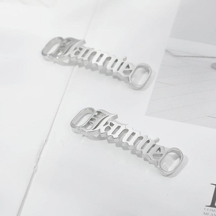 Custom Sneakers Tag for Women Men Stainless Steel Personalized Shoes Buckle - ZEYTONCART