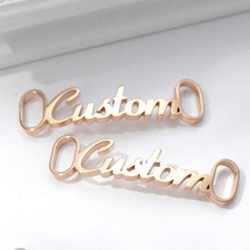 Custom Sneakers Tag for Women Men Stainless Steel Personalized Shoes Buckle - ZEYTONCART