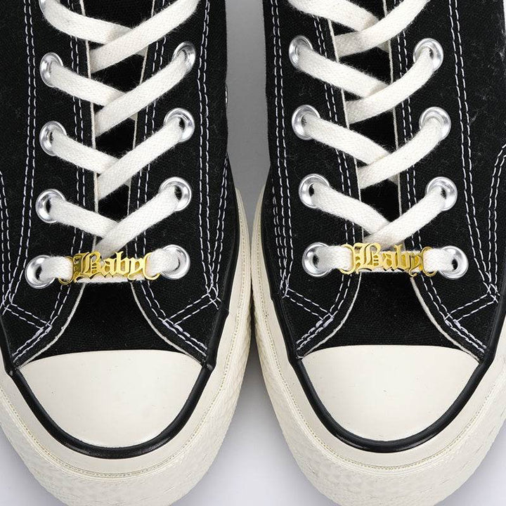 Custom Sneakers Tag for Women Men Stainless Steel Personalized Shoes Buckle - ZEYTONCART