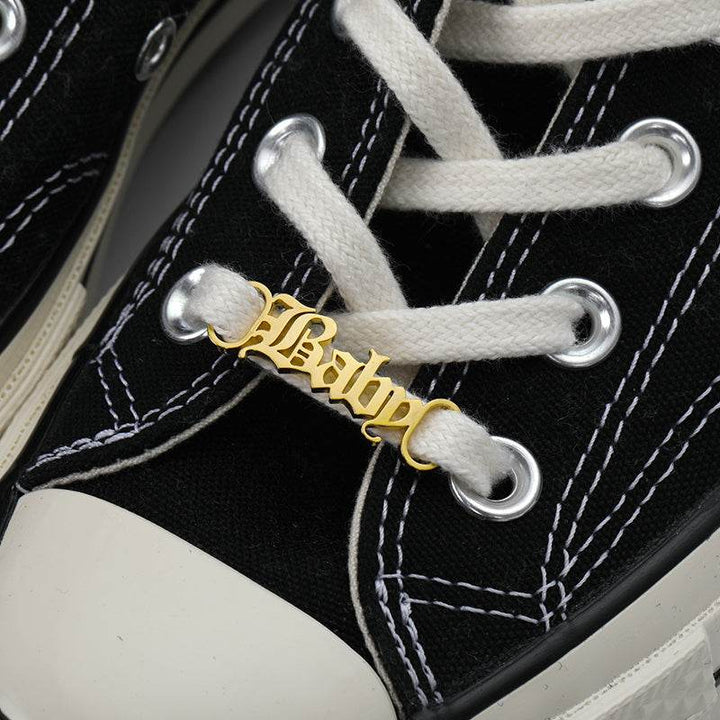 Custom Sneakers Tag for Women Men Stainless Steel Personalized Shoes Buckle - ZEYTONCART