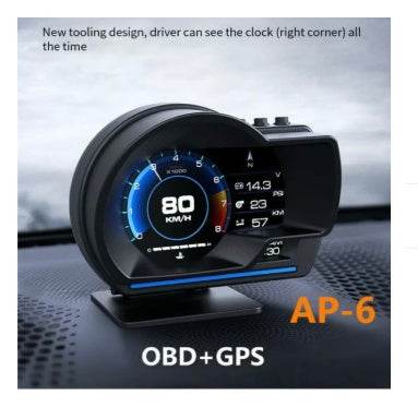 Head-up Display Gps High-definition Speed Water Temperature Turbine Monitoring - ZEYTONCART