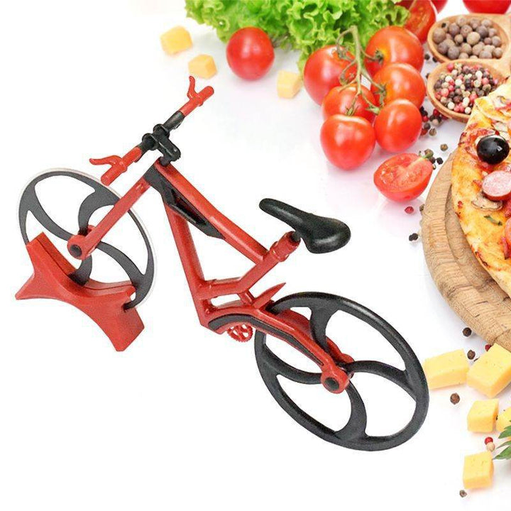 Color Boxed Stainless Steel Bicycle Pizza Cutter, Pizza Cutter, Cake Wheel, Fruit Cutter, Baking Tools - ZEYTONCART