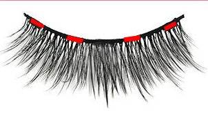 Magnetic Eyeliner Eyelash Set Three-dimensional Magnetic Fake Eyelashes Four Magnetic Five Magnetic - ZEYTONCART