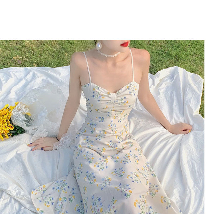 Wind Floral Sling Dress - ZEYTONCART