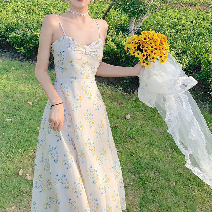 Wind Floral Sling Dress - ZEYTONCART