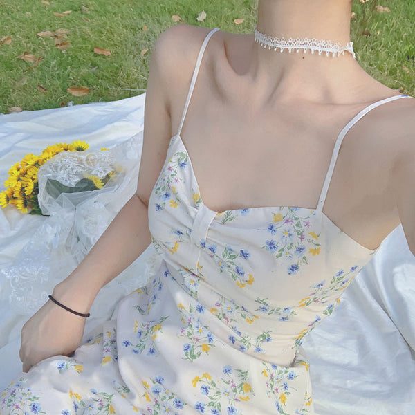 Wind Floral Sling Dress - ZEYTONCART