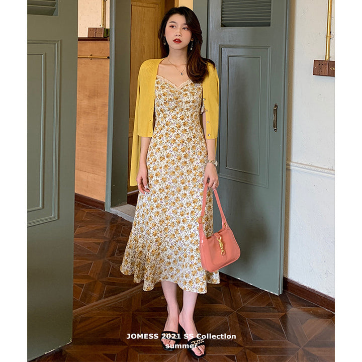 Chiffon Floral Dress - ZEYTONCART