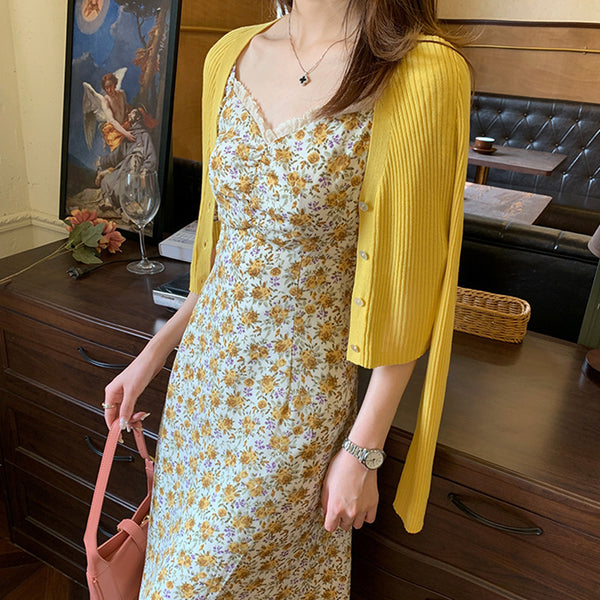 Chiffon Floral Dress - ZEYTONCART