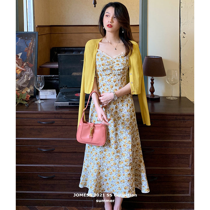 Chiffon Floral Dress - ZEYTONCART