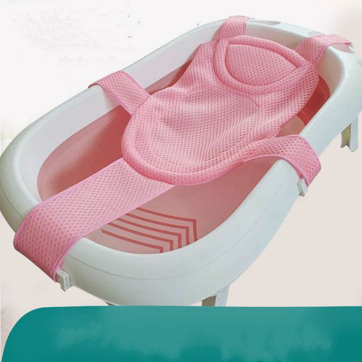 Baby Shower Net Bag Universal Can Sit And Lie Newborn Bath Rack Baby Bath Artifact Net Support Children's Bath Bed Bath Mat - ZEYTONCART