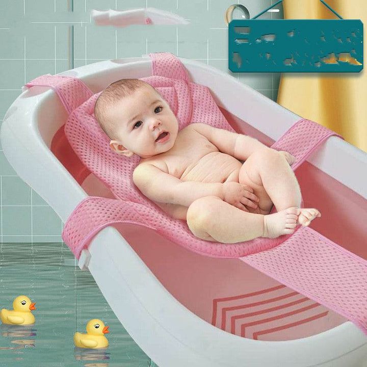 Baby Shower Net Bag Universal Can Sit And Lie Newborn Bath Rack Baby Bath Artifact Net Support Children's Bath Bed Bath Mat - ZEYTONCART