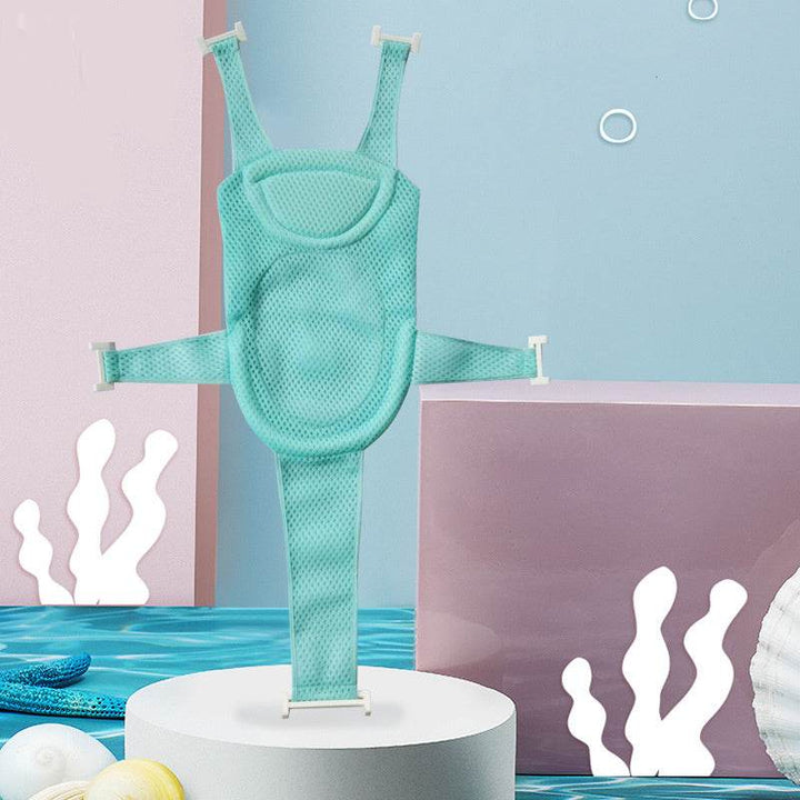 Baby Shower Net Bag Universal Can Sit And Lie Newborn Bath Rack Baby Bath Artifact Net Support Children's Bath Bed Bath Mat - ZEYTONCART
