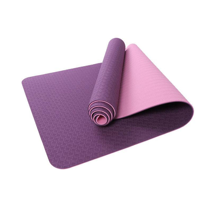 Yoga Mat Two-Color 6Mm Posture Line Yoga Mat Fitness Mat - ZEYTONCART