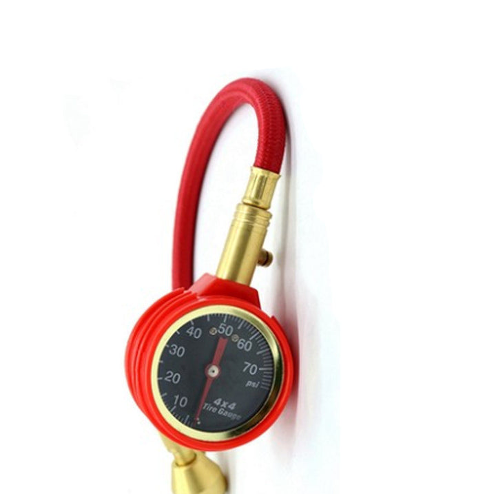Off-Road Vehicle Tire Pressure Gauge Mechanical Car Tire Pressure Gauge All Copper Valve One Key Deflation - ZEYTONCART