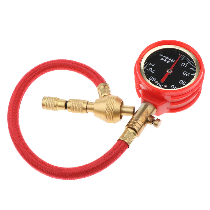 Off-Road Vehicle Tire Pressure Gauge Mechanical Car Tire Pressure Gauge All Copper Valve One Key Deflation - ZEYTONCART