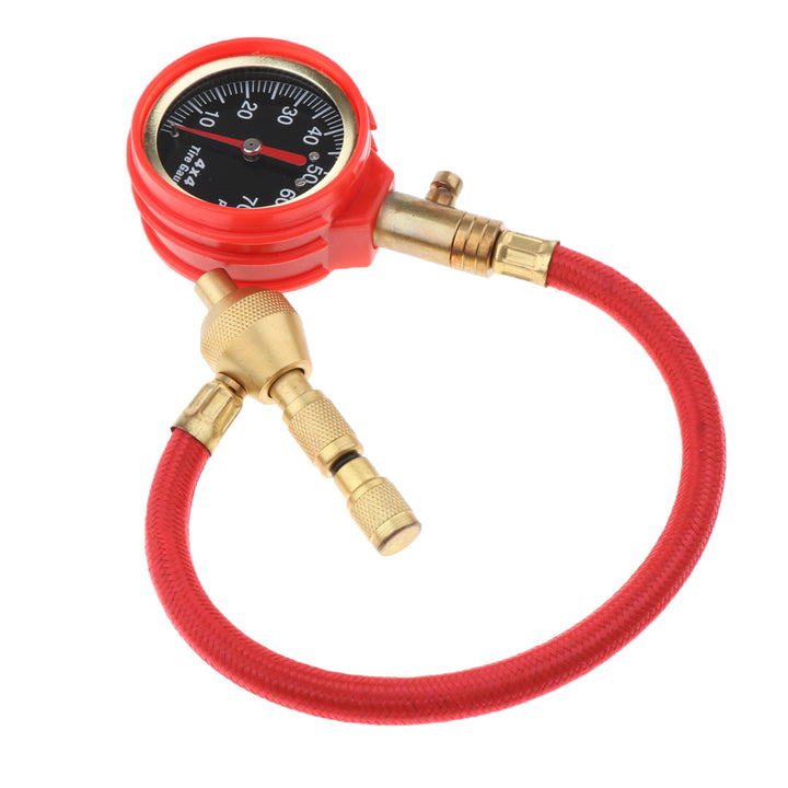 Off-Road Vehicle Tire Pressure Gauge Mechanical Car Tire Pressure Gauge All Copper Valve One Key Deflation - ZEYTONCART