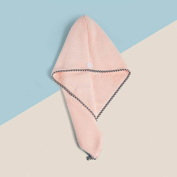 Free Shipping Dry Hair Towel Embroidery Dry Hair Cap Women's Absorbent And Quick-Drying Microfiber Thickened Turban Coral Fleece Shower Cap - ZEYTONCART