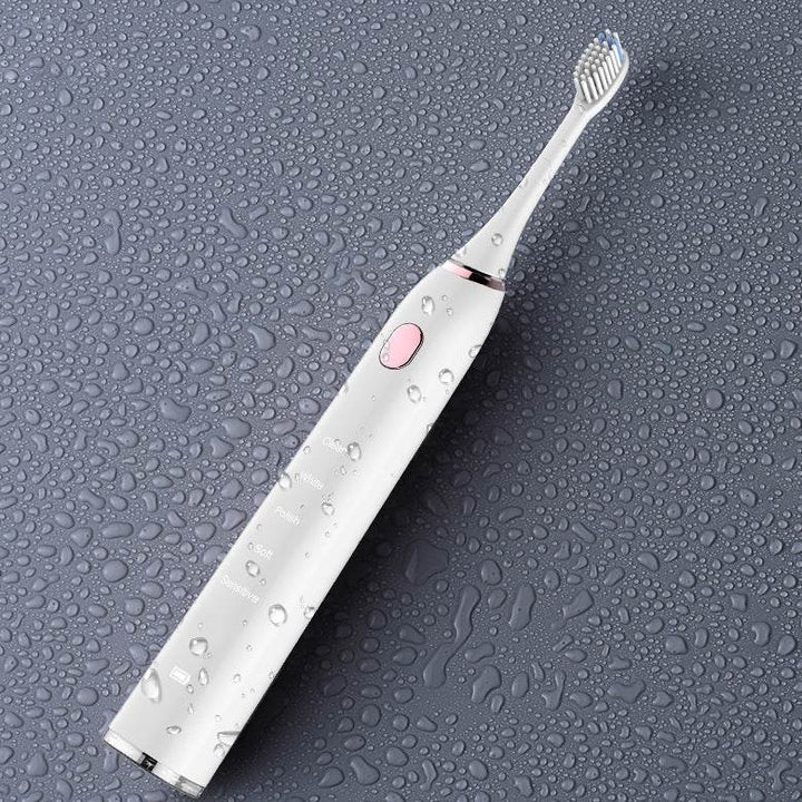 White  Toothbrush Waterproof Electric Toothbrush - ZEYTONCART