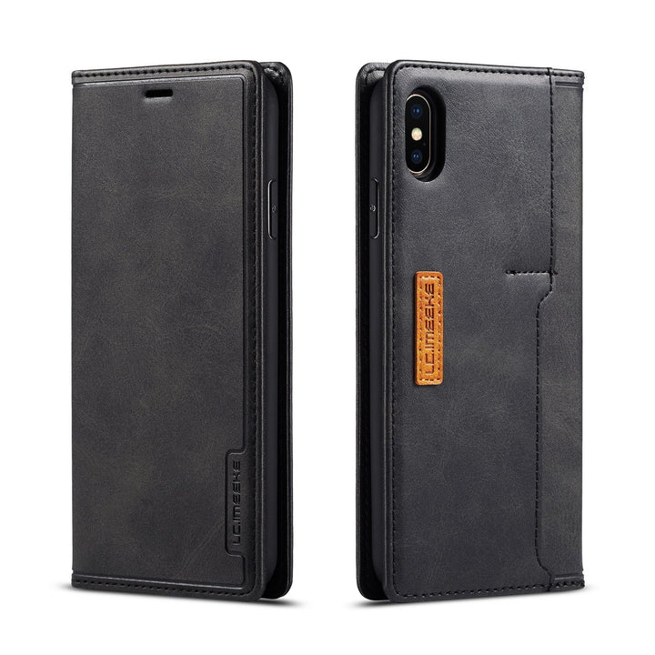 Wallet Leather Case Creative Retro Card Protective Cover - ZEYTONCART